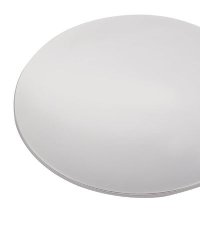 Porte-savon rond en laiton massif chromé