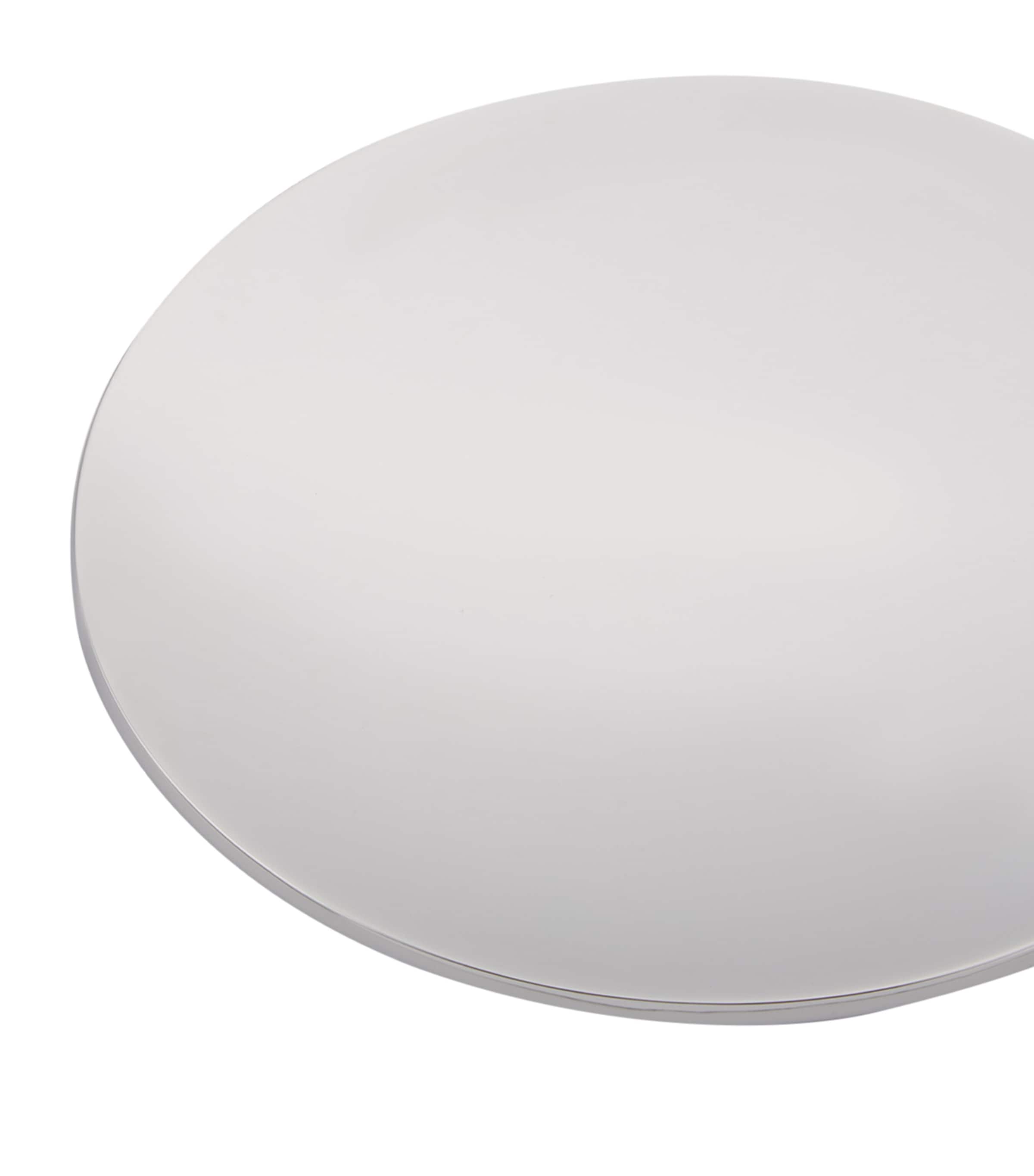 Zodiac round solid brass chrome-plated soap dish (British brand)