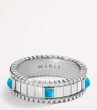 MARLI New York white gold turquoise diamond ring (British brand)