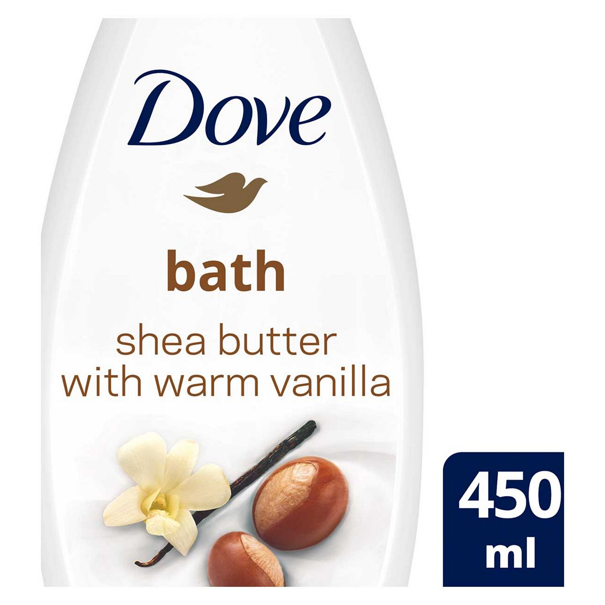 Dove Purely Pampering Bath Soak Shea Butter with Warm Vanilla 450ml GOODS Boots   