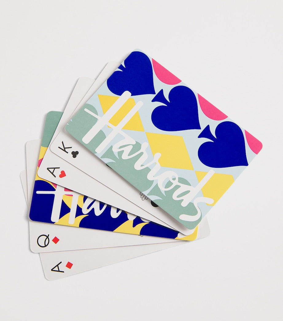 Harrods set of 2 logo playing cards, UK version