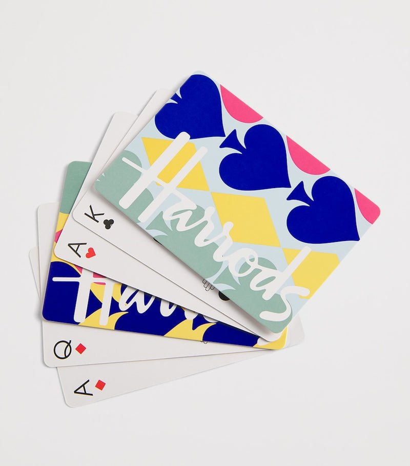 Harrods set of 2 logo playing cards, UK version