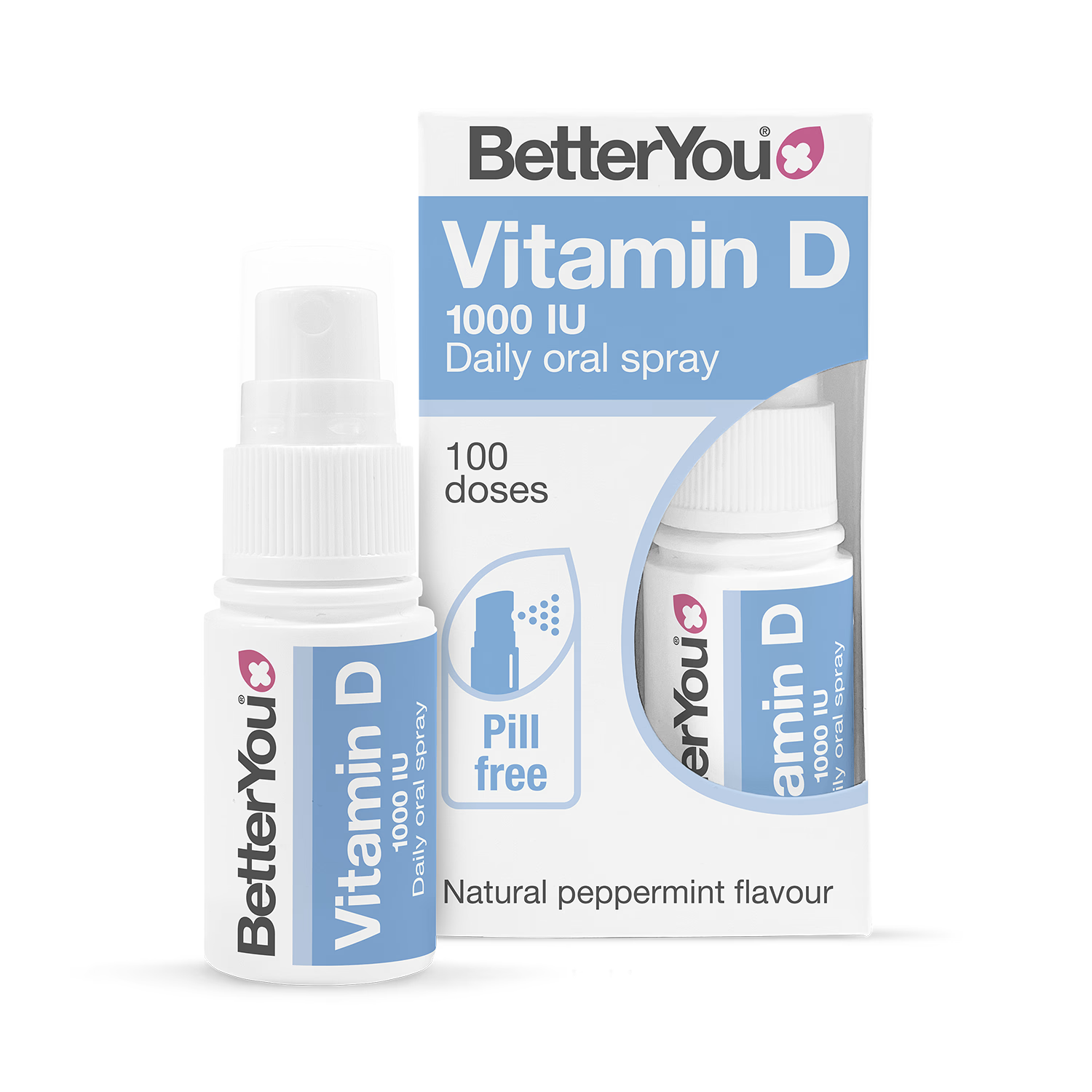 BetterYou Vitamin D1000 spray Peppermint Flavour 15ml - British product