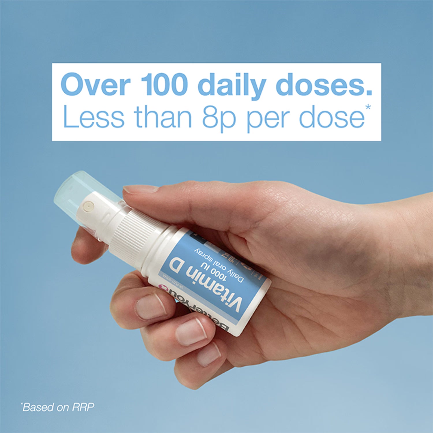 BetterYou Vitamin D1000 spray Peppermint Flavour 15ml - British product