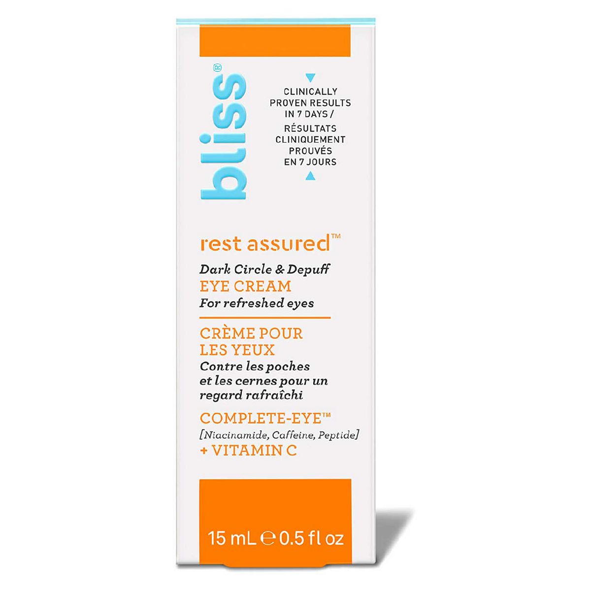 Bliss Rest Assured Eye Cream 15ml Body Care Boots   