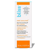 Bliss Rest Assured Eye Cream 15ml Body Care Boots   