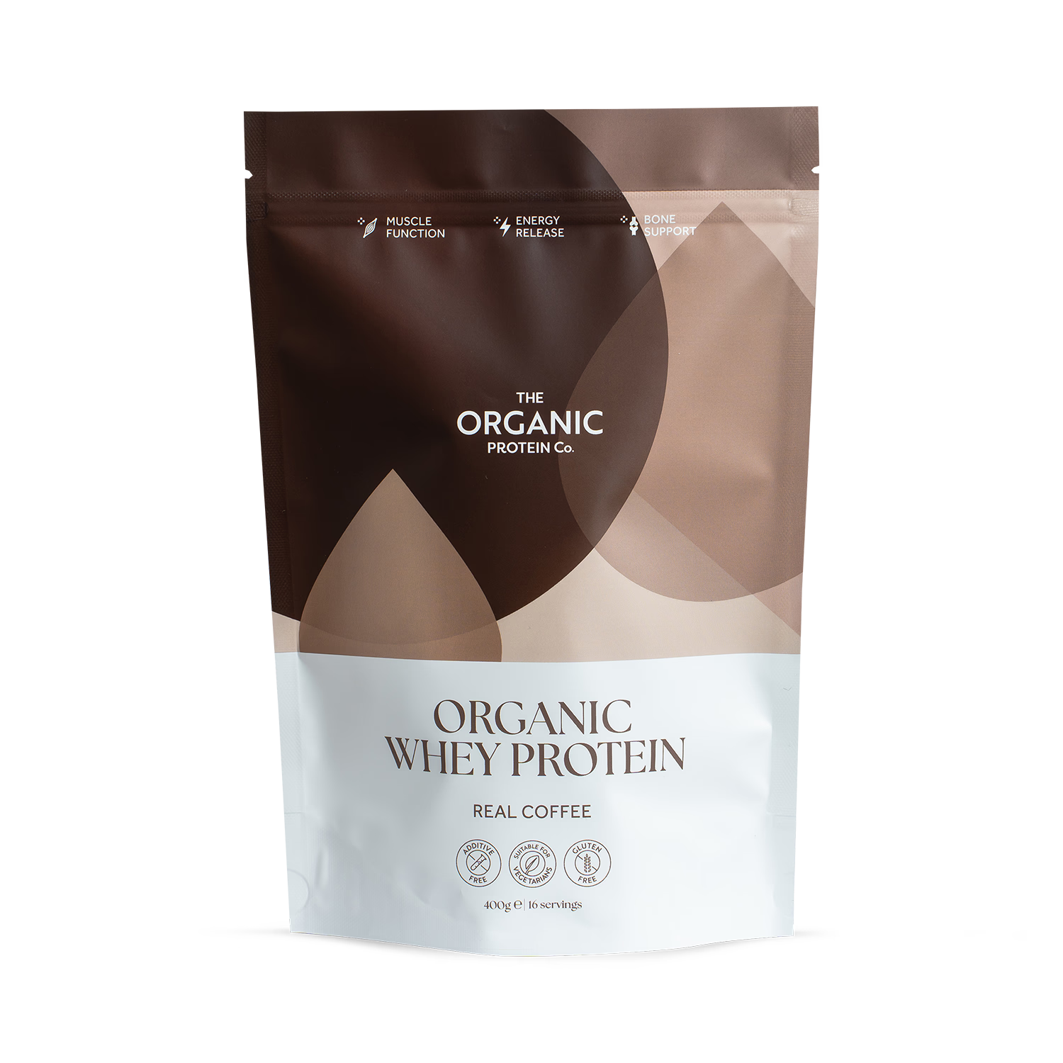 Organic whey protein real coffee 1.2kg, imported from the UK