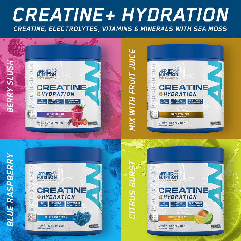 Applied Nutrition Creatine+ Hydration Berry 300g (British brand)