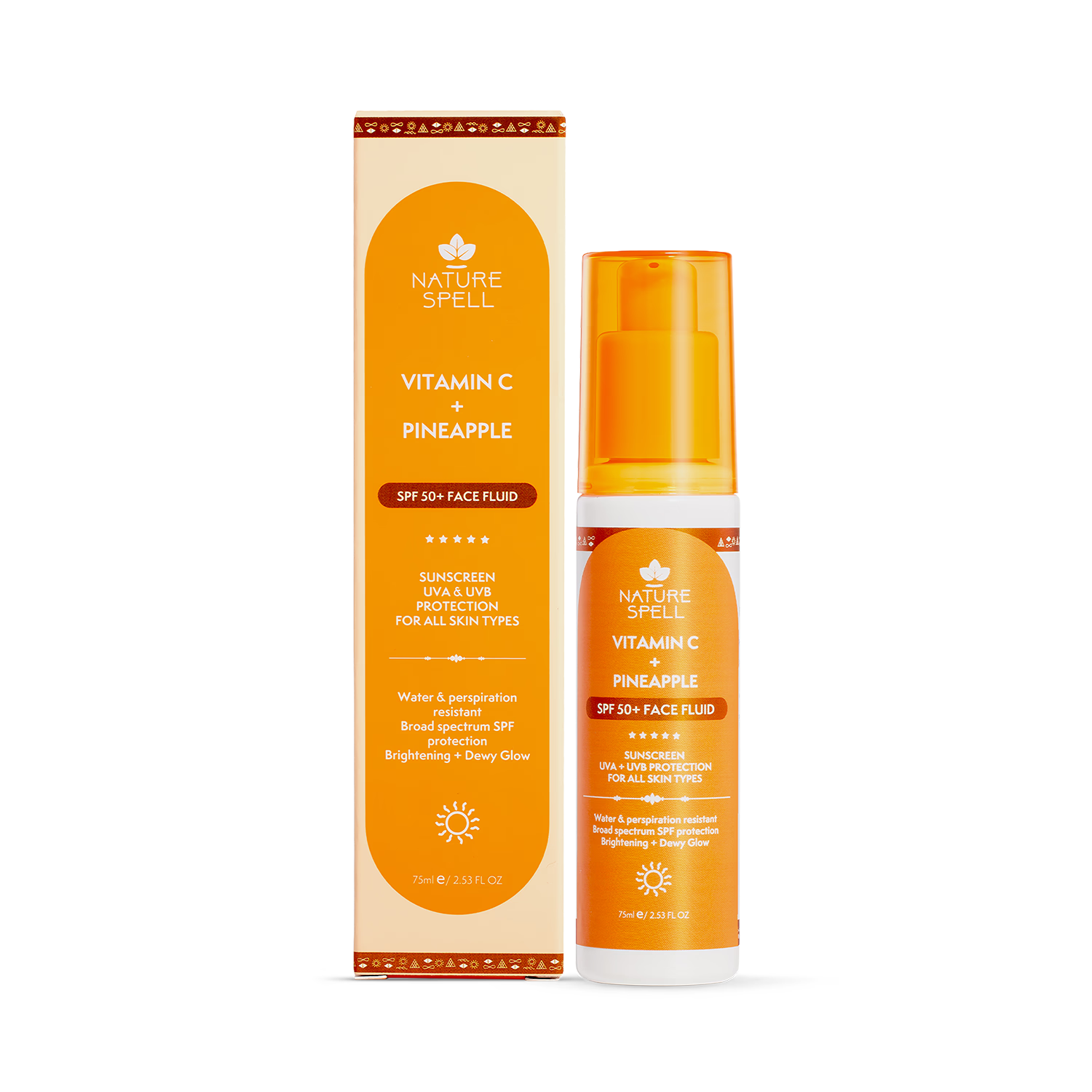 Nature Spell Vitamin C Pineapple Face Fluid 75ml, UK version