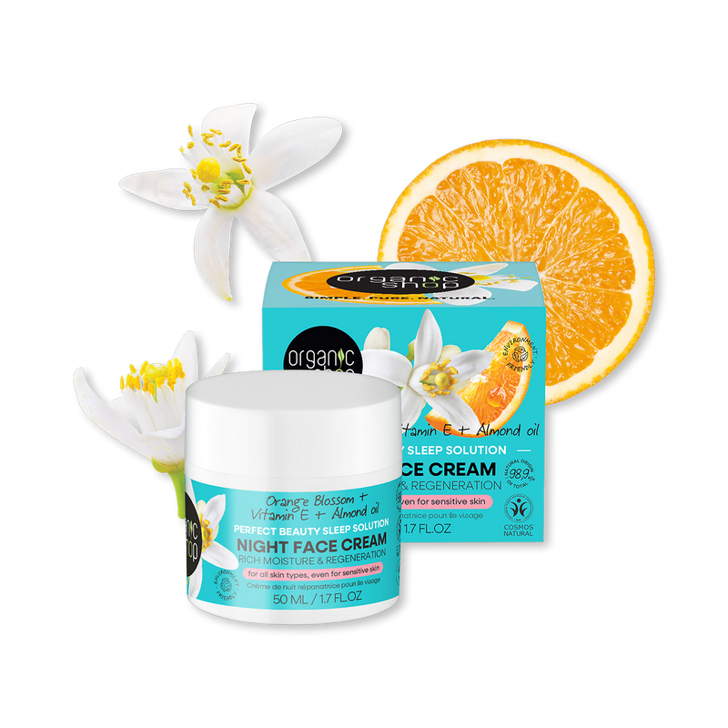 Organic Shop Orange Blossom night cream 50ml, UK version