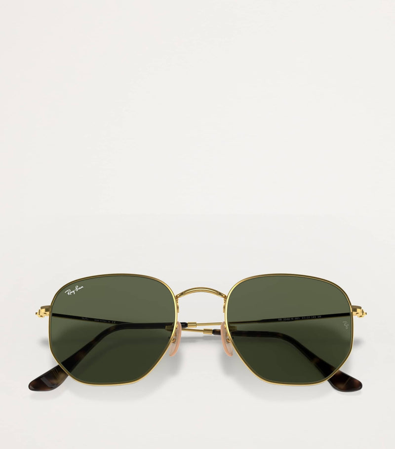 Ray-Ban RB3548N hexagonal metal sunglasses (British brand)