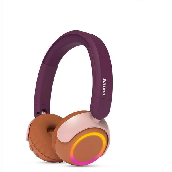 Casque sans fil supra-auriculaire Philips TAK4200 magenta pour enfants, version britannique