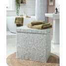 Argos Home floral laundry basket with dividers grey 130L - British product
