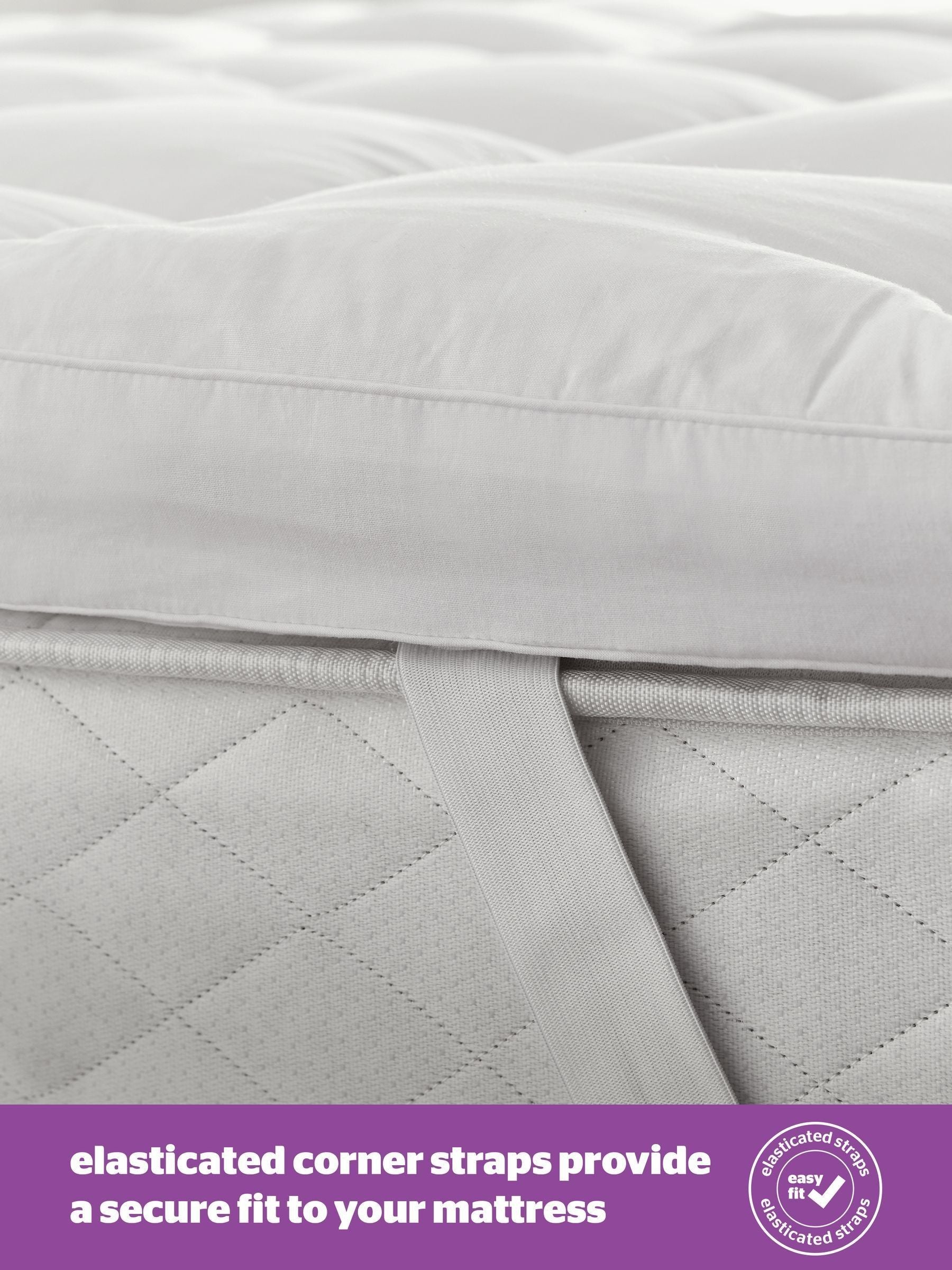 Silentnight White Deep Sleep Ultimate 1000 Extra Deep Mattress Topper