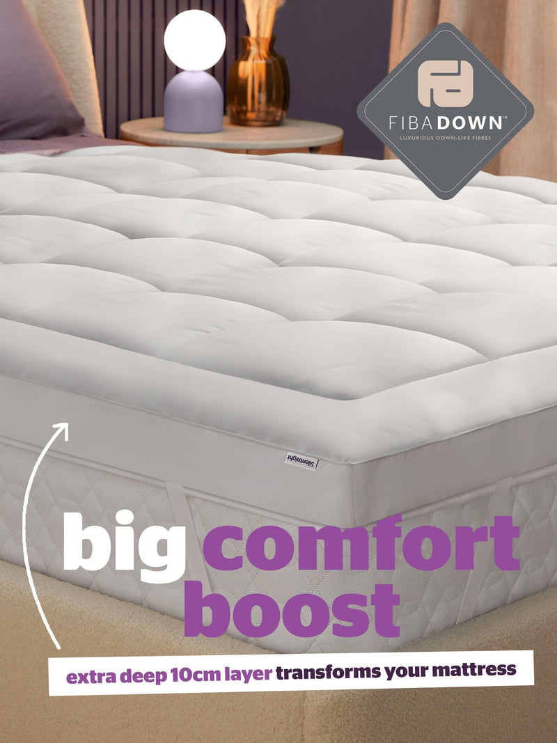 Silentnight White Deep Sleep Ultimate 1000 Extra Deep Mattress Topper (British brand)