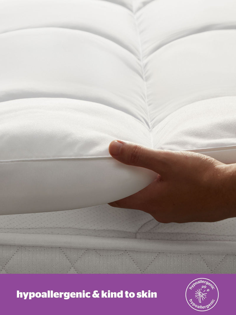 Silentnight White Deep Sleep Ultimate 1000 Extra Deep Mattress Topper