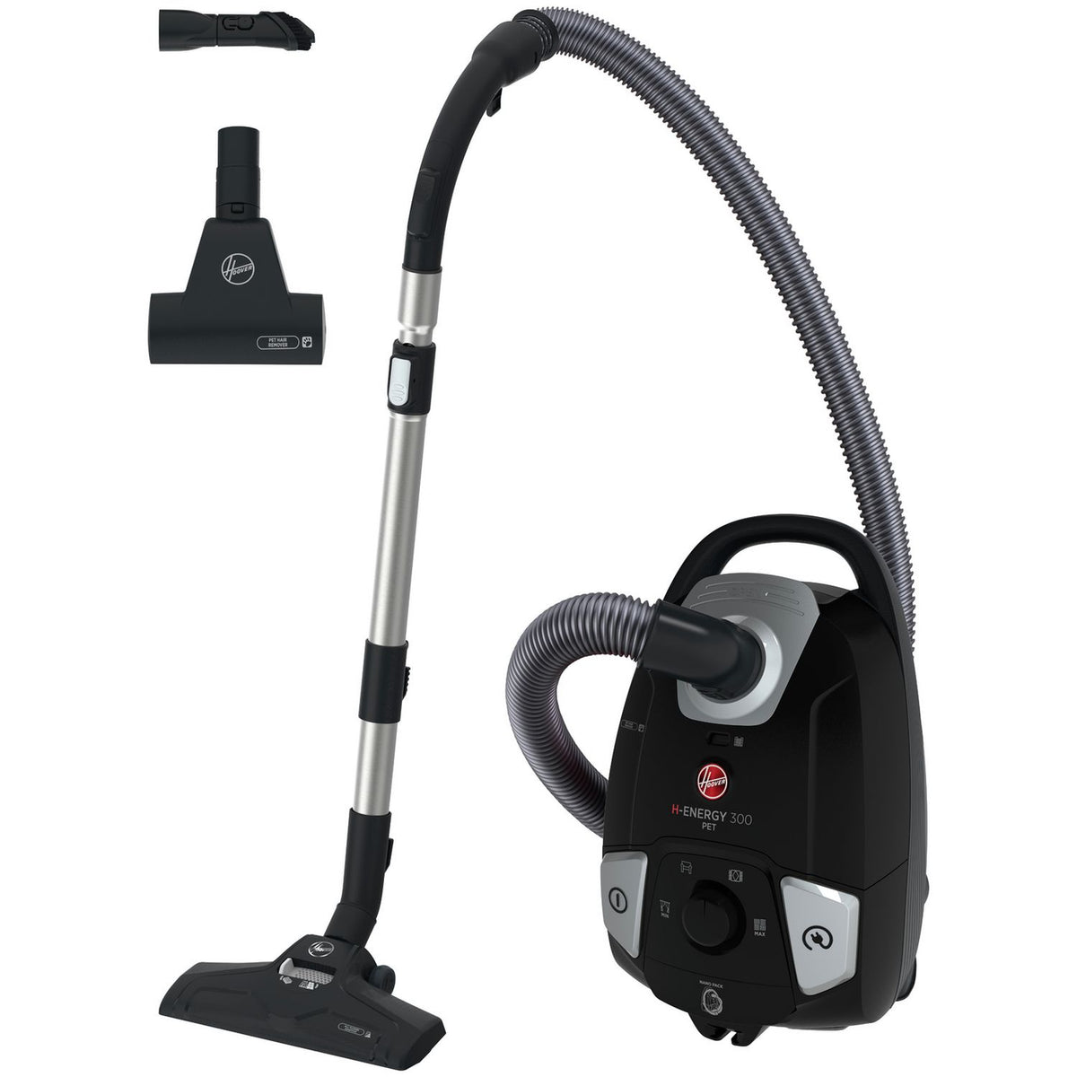 Hoover H-ENERGY 300 Pets bagged cylinder vacuum cleaner, UK version