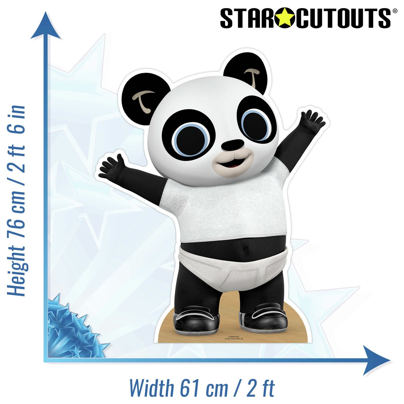 Star Cutouts Pando Star Mini cardboard cutout 76x61x10cm (British brand)