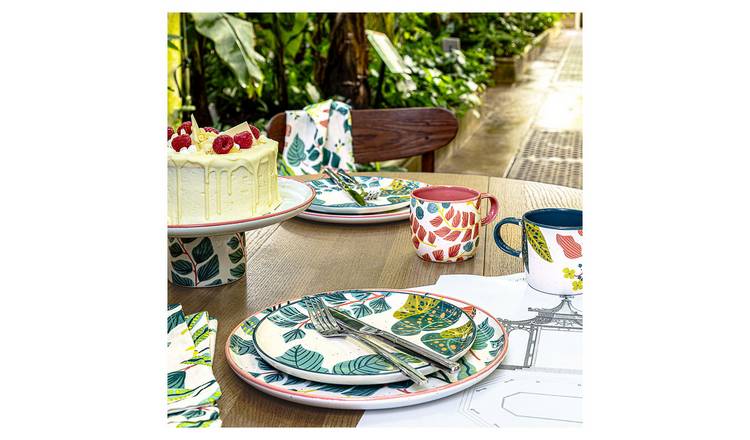 Habitat x Kew Set of 2 Ceramic Dinner Plates GOODS Argos