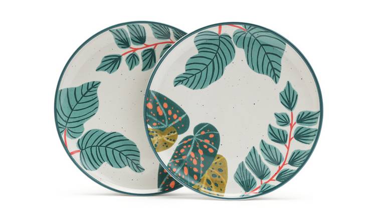 Habitat x Kew Set of 2 Ceramic Side Plate GOODS Argos