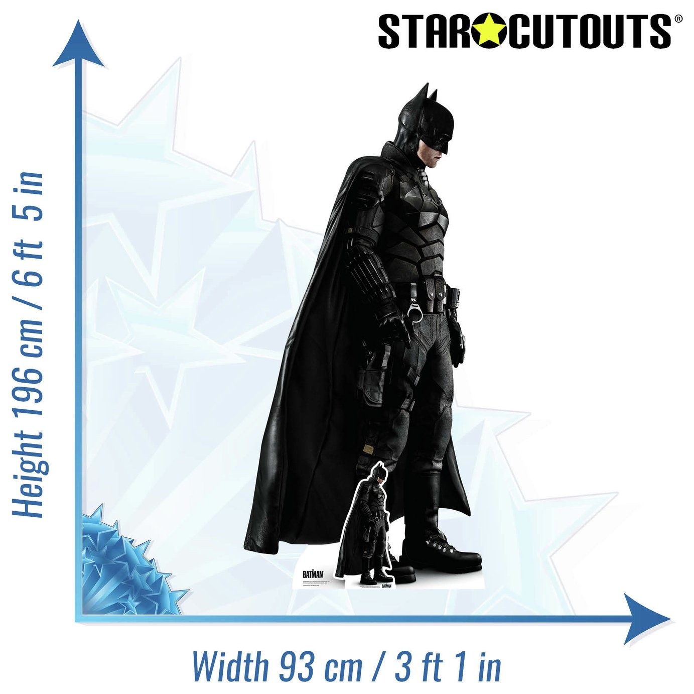 Batman Robert Pattinson cardboard cutout (British brand)