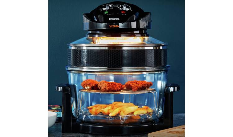 Tower T14048 Vizion Halogen Airwave Low Fat Air Fryer -Black GOODS Argos