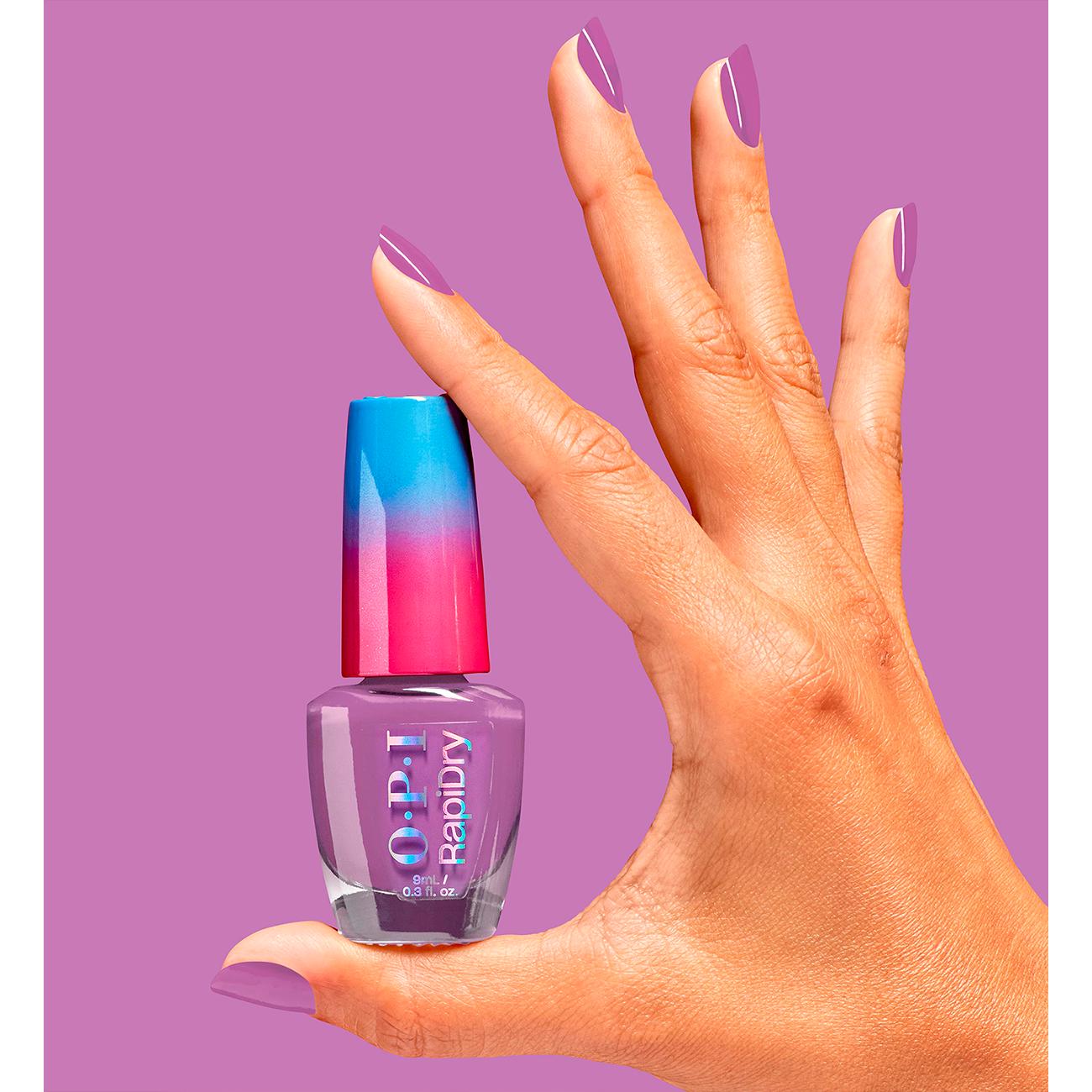 OPI RapiDry quick dry lacquer Bright Back At It (British brand)