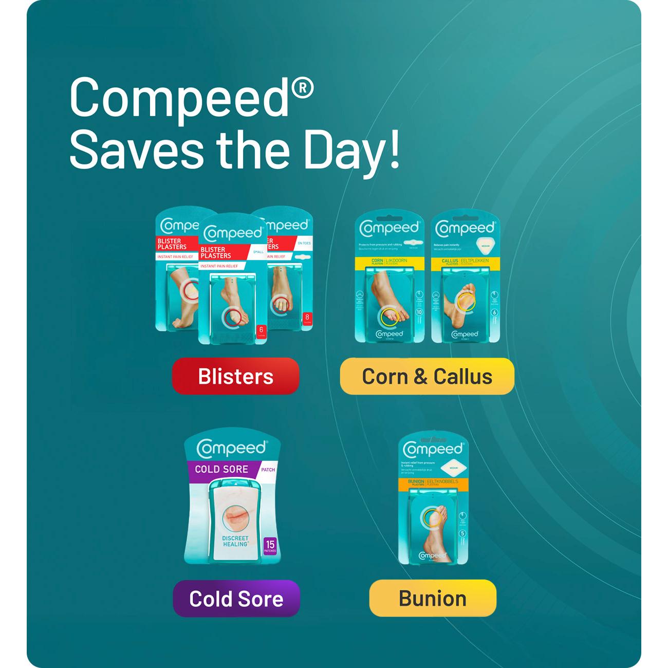 Compeed blister plasters medium x4, imported from the UK