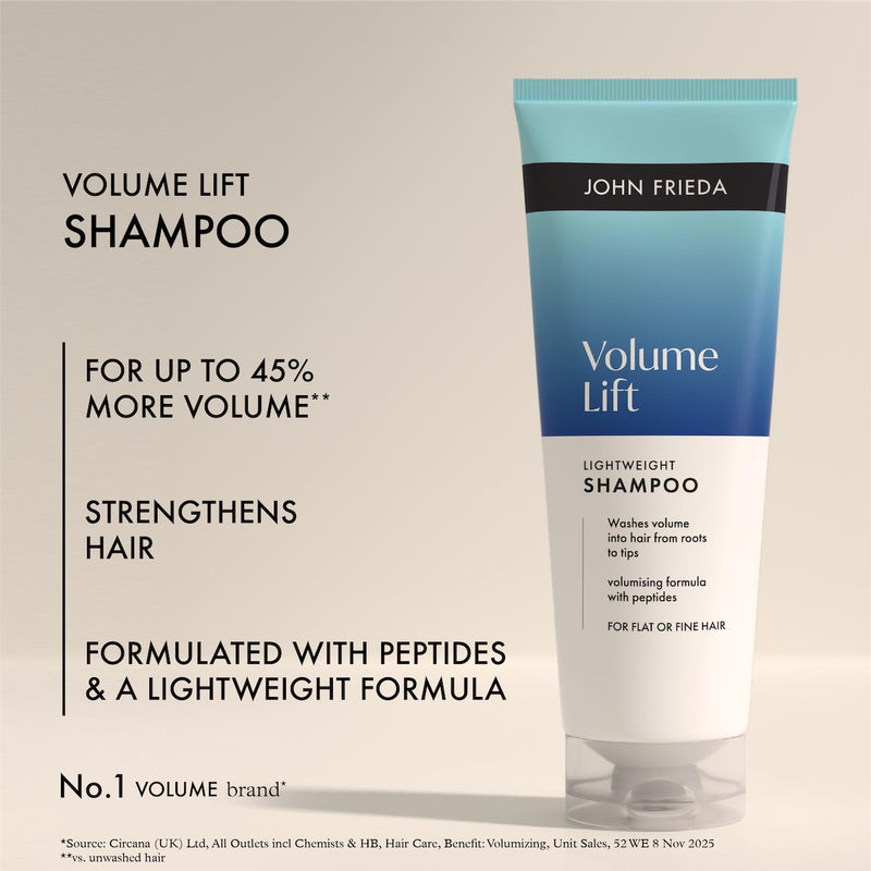 John Frieda Volume Lift Lightweight Shampoo 250ml, UK version