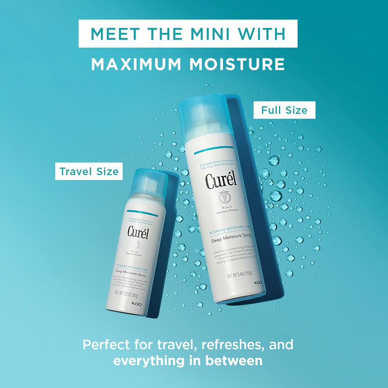 Curél Deep Moisture Mini Spray 60g, imported from the UK