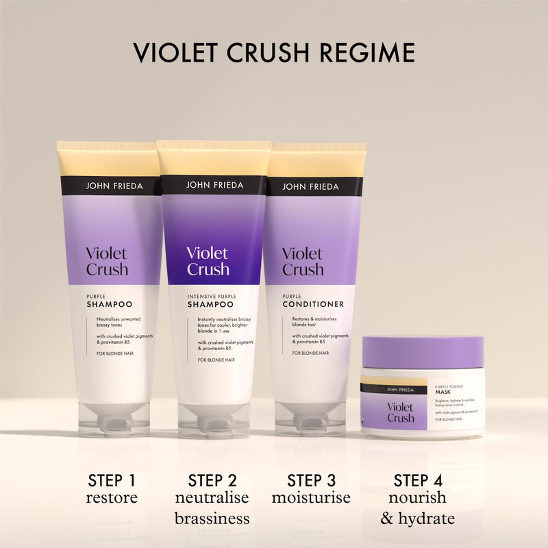 John Frieda Violet Crush Purple Conditioner 250ml, imported from the UK