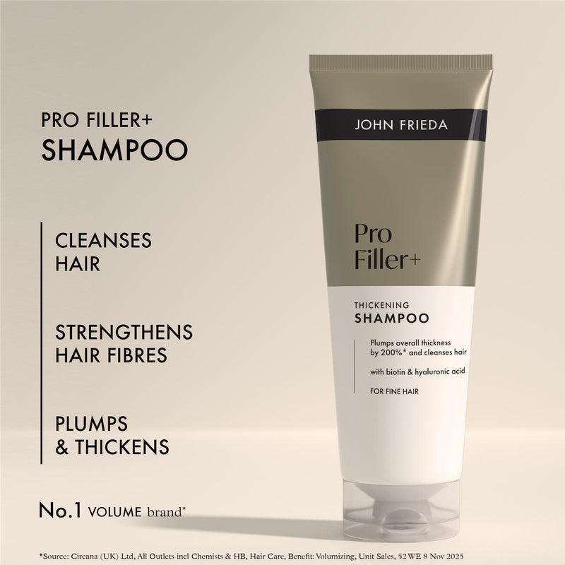 John Frieda PROfiller+ thickening shampoo 250ml (British brand)
