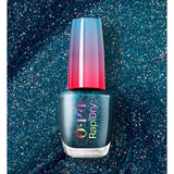 OPI holographic blue glitter quick dry nail polish, UK version