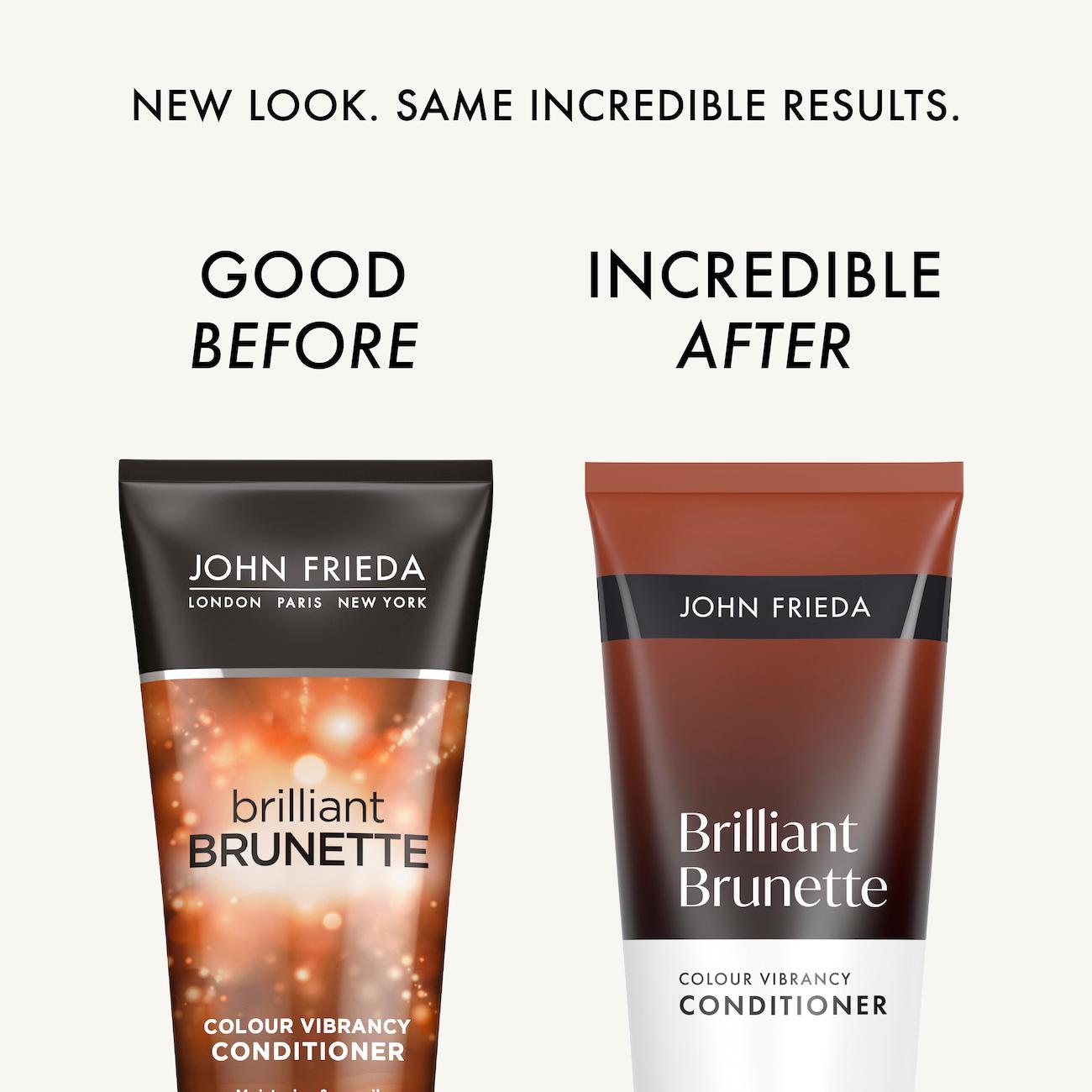 John Frieda Brilliant Brunette Colour Vibrancy Conditioner 250ml, UK version