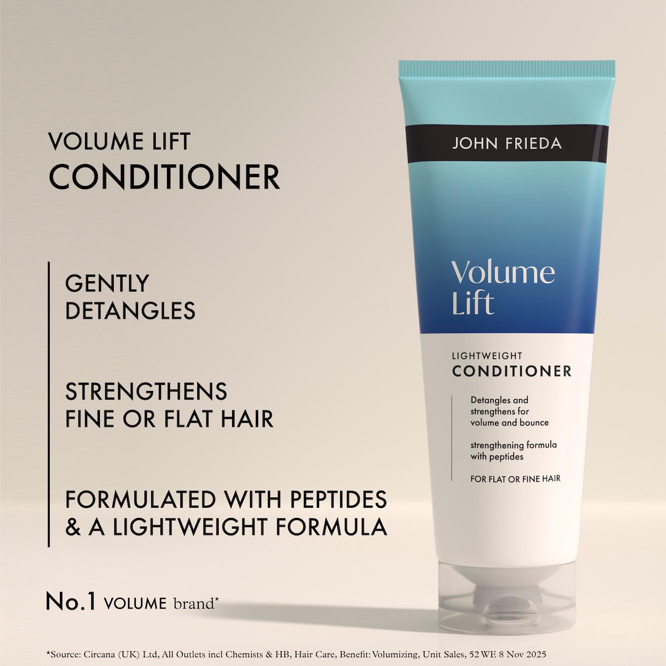 John Frieda Volume Lift Lightweight Conditioner 250ml (British brand)