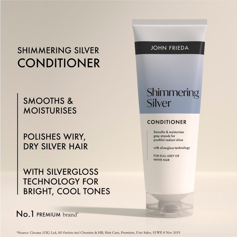 John Frieda Shimmering Silver conditioner 250ml, imported from the UK