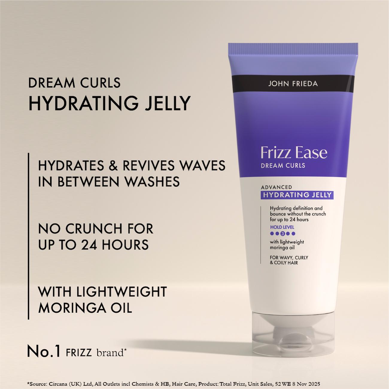 John Frieda Frizz Ease Dream Curls hydrating jelly 200ml, imported from the UK