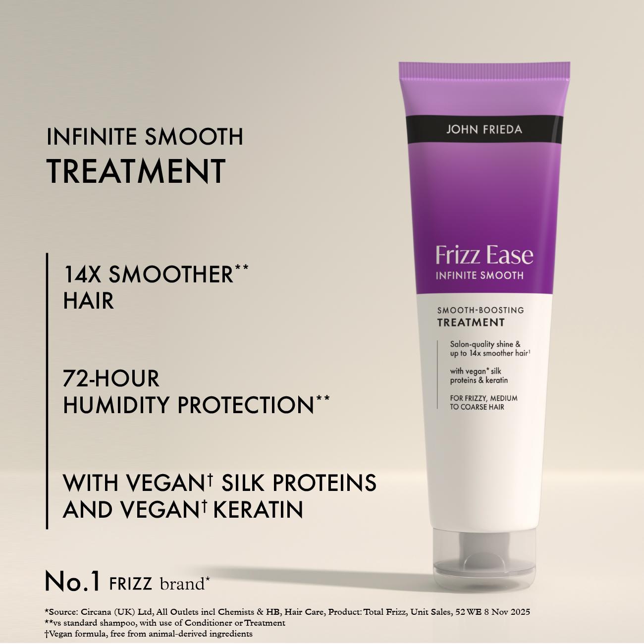 John Frieda Frizz Ease Infinite Smooth Boosting Treatment 150ml (British brand)