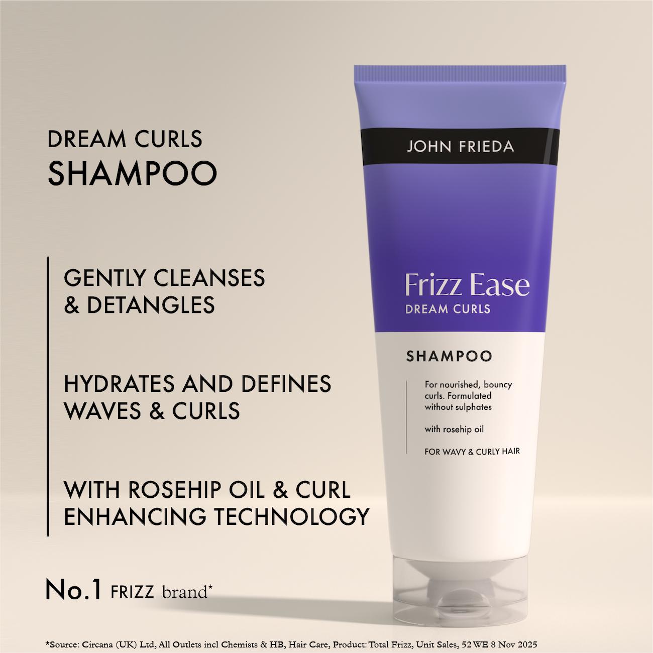 John Frieda shampoo Frizz Ease Dream Curls 250ml, imported from the UK