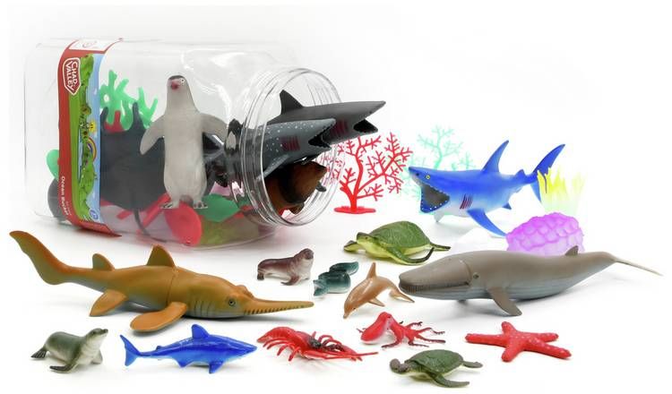 Chad Valley Ocean Toy Animals Bucket-50 Pieces