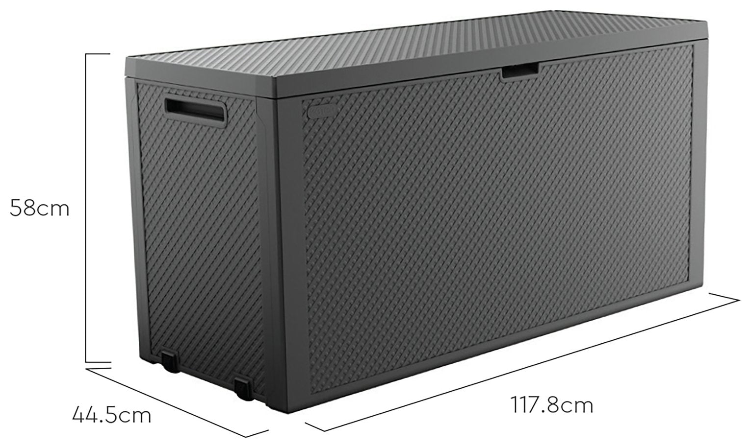 Keter Emily Grey storage box 277L, UK version