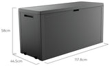 Keter Emily Grey storage box 277L, UK version