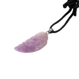 Myga angel wing pendant amethyst crystal necklace - British product