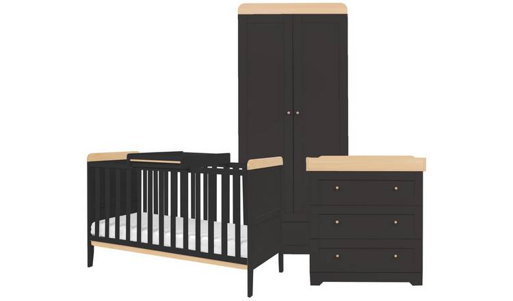 Tutti Bambini Rio 3 Piece Nursery Furniture Set - Slate Oak