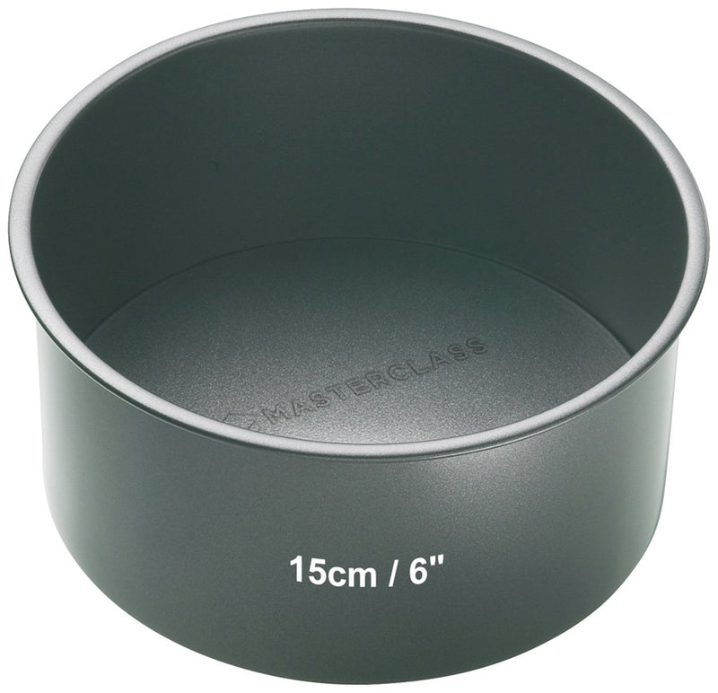 Masterclass round carbon steel cake tin 15cm, imported from the UK