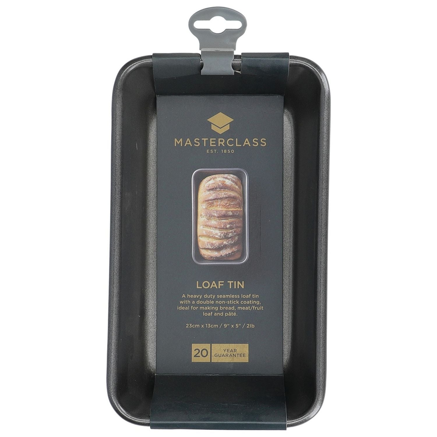 MasterClass carbon steel non-stick loaf tin 23cm, imported from the UK