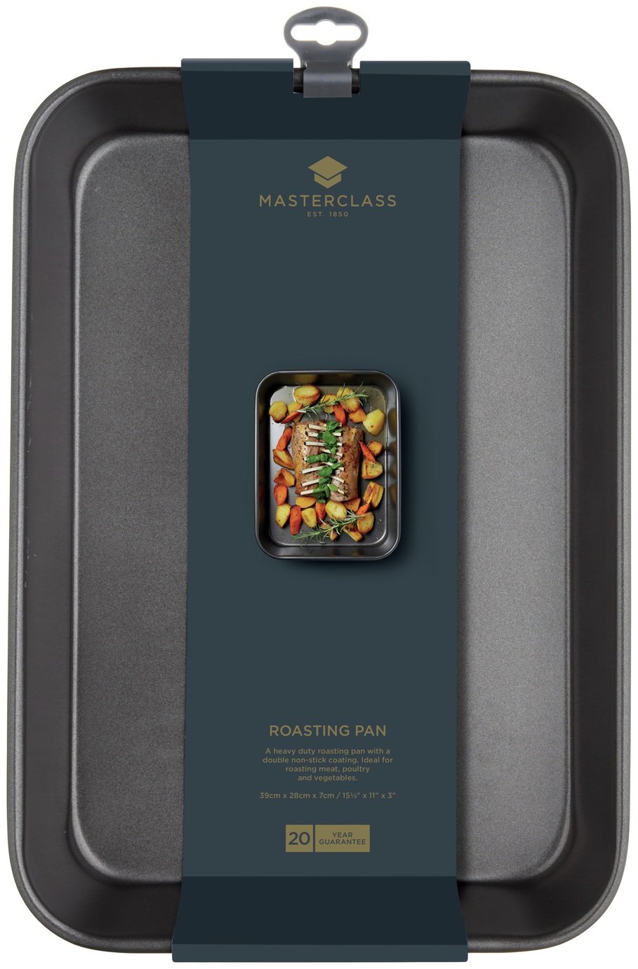 Masterclass 38cm carbon steel roasting tin, imported from the UK