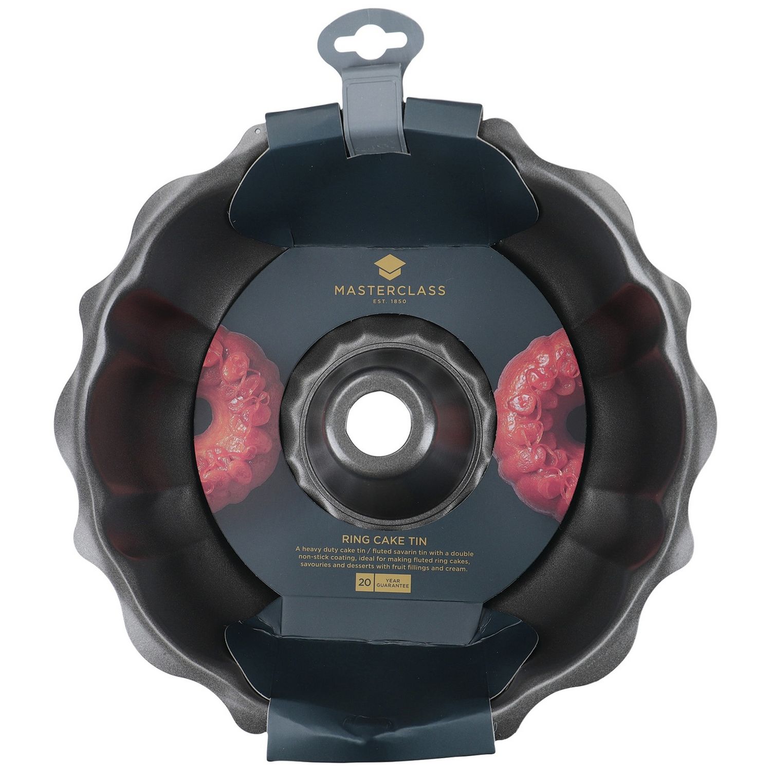 Masterclass Carbon Steel Bundt Tin 27cm, imported from the UK
