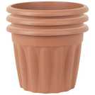 Wham plastic planter terracotta 40cm, imported from the UK