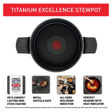 Tefal Titanium Excellence 24cm non-stick stewpot (British brand)